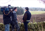 Filming Channel 5 news feature