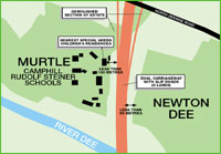 Western Peripheral Route Map through Camphill