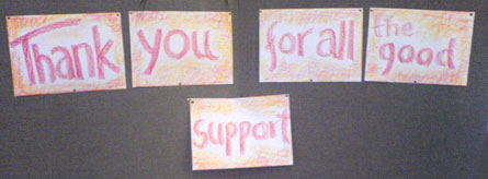 thank you for all your support
